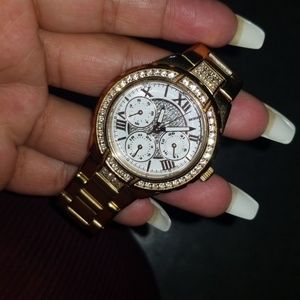 Rose gold watch